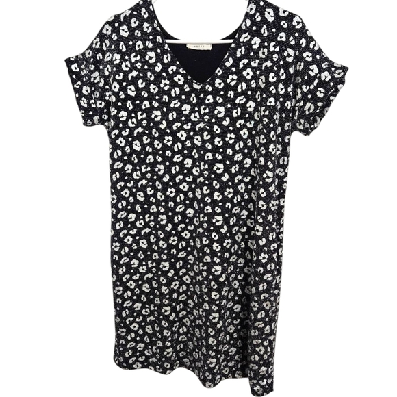 SMALL: Entro Metallic Leopard Print Dress - Picture 1 of 6